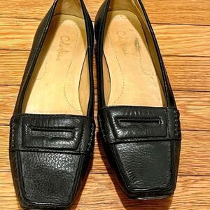 Cole Haan Women's Black Pebbled Leather Penny Loafers Size 8.5